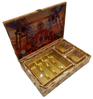 Customised 2 Container half kg sweets box open, Acrylic lid box, Sweets box, Gift box, Namkeen Box, Dry Fruits box, Premium box, Digital Print Box, dibba, diba. trending box, popular box